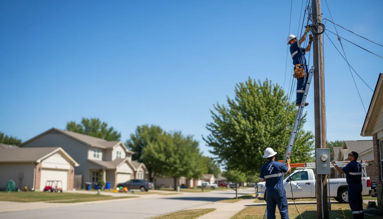 Residential electrician providing installation services in Eden, ID